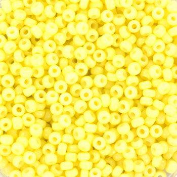 Miyuki rocailles 11/0 (2mm) Duracoat opaque light lemon ice 11-4451-Kralen-Kraaltjes van Renate