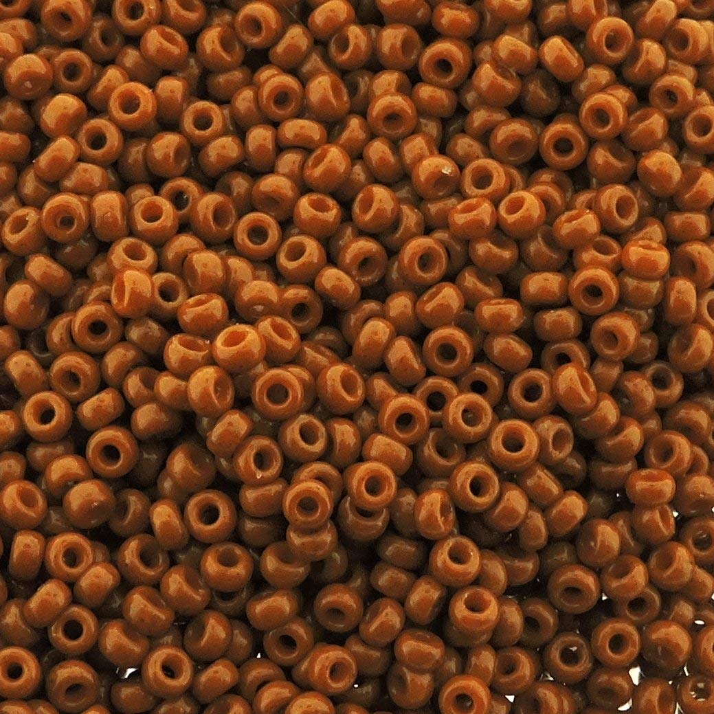 Miyuki rocailles 11-4458 opaque dyed red brown - 5 gram-Kralen-Kraaltjes van Renate