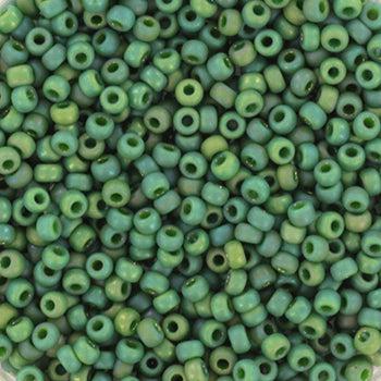 Miyuki rocailles 11/0 (2mm) Opaque glazed frosted turtle green 11-4699-Kralen-Kraaltjes van Renate