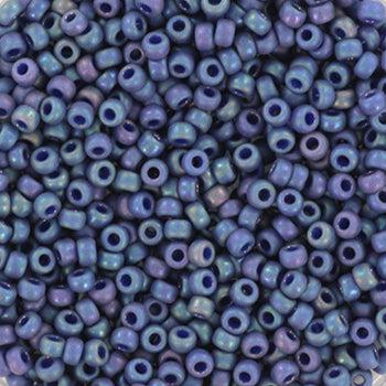 Miyuki rocailles 11/0 (2mm) Opaque glazed frosted rainbow bayberry 11-4703-Kralen-Kraaltjes van Renate