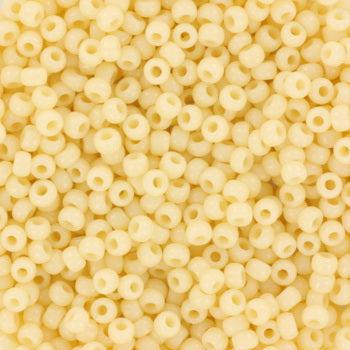 Miyuki rocailles 11/0 (2mm) Opaque dark cream 11-492-Kralen-Kraaltjes van Renate