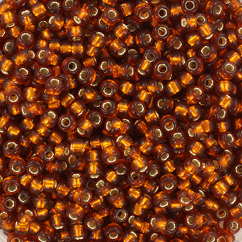 Miyuki rocailles 11-5 silverlined dark topaz (2mm) - 5 gram-Kralen-Kraaltjes van Renate
