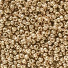 Miyuki rocailles 11/0 (2mm) Duracoat galvanized champagne - 5 gram-Kraaltjes van Renate