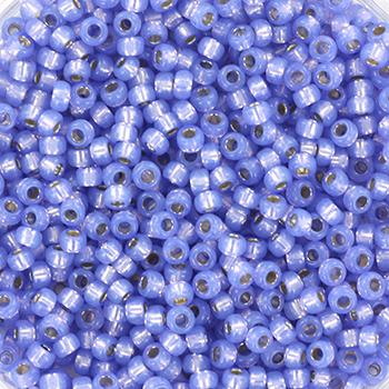 Miyuki rocailles 11/0 (2mm) Silverlined alabaster dyed violet 11-649-Kraaltjes van Renate