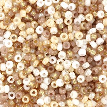 Miyuki rocailles 11/0 (2mm) Mix soft beige - 5 gram-Kralen-Kraaltjes van Renate