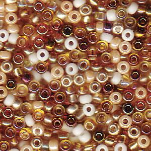 Miyuki rocailles 11/0 (2mm) Mix honey butter - 5 gram-Kralen-Kraaltjes van Renate