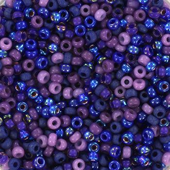 Miyuki rocailles 11/0 (2mm) Mix paars/blauw - 5 gram-Kralen-Kraaltjes van Renate