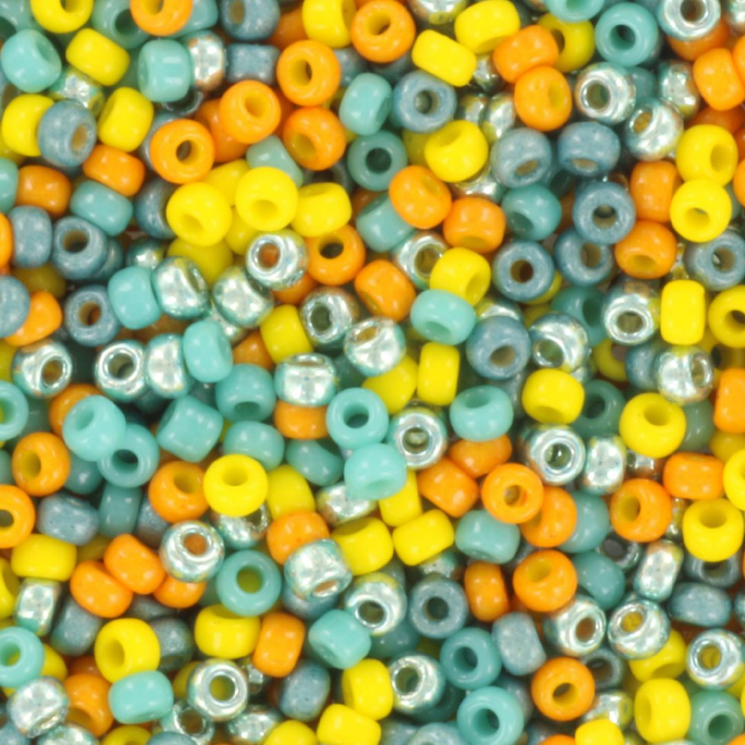 Miyuki rocailles 11-mix147 sunny emerald 11/0 (2mm) - 5 gram-Kralen-Kraaltjes van Renate