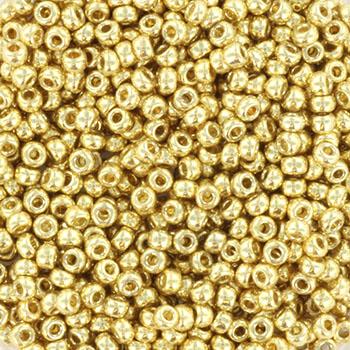Miyuki rocailles 11/0 (2mm) Duracoat galvanized pale gold - 5 gram-Kraaltjes van Renate