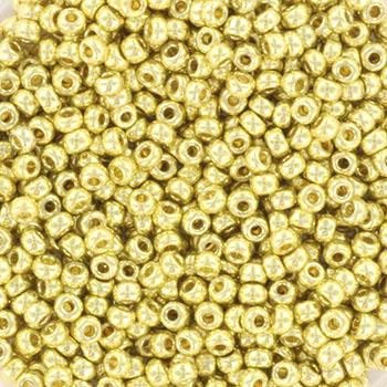 Miyuki rocailles 11/0 (2mm) Duracoat galvanized pale soft gold 11-5102-Kraaltjes van Renate