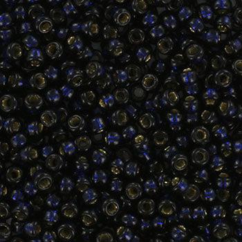 Miyuki rocailles 11/0 (2mm) Duracoat silverlined dyed dark navy blue 11-4282-Kralen-Kraaltjes van Renate
