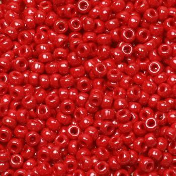 Miyuki rocailles 11/0 (2mm) Opaque luster red - 5 gram-Kraaltjes van Renate