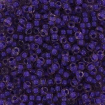 Miyuki rocailles 11/0 (2mm) Semi frosted dark lilac lined light amethyst 11-1932-Kraaltjes van Renate