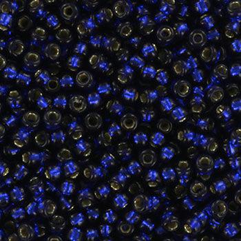 Miyuki rocailles 11/0 (2mm) duracoat silverlined dyed navy blue 11-4281-Kralen-Kraaltjes van Renate