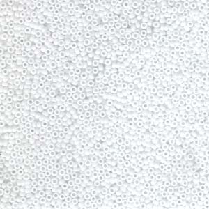 Miyuki rocailles 15-402 opaque chalk white 15/0 - 5 gram-Kralen-Kraaltjes van Renate