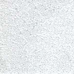Miyuki rocailles 15-402 opaque chalk white 15/0 - 5 gram-Kralen-Kraaltjes van Renate