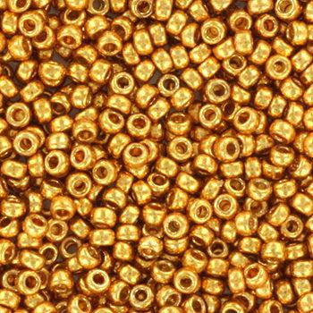 Miyuki rocailles 15-4203 Duracoat galvanized yellow gold 15/0 (1mm) - 5 gram-Kralen-Kraaltjes van Renate