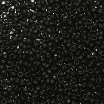 Miyuki rocailles 15/0 Opaque matte black 15-401F-Kralen-Kraaltjes van Renate