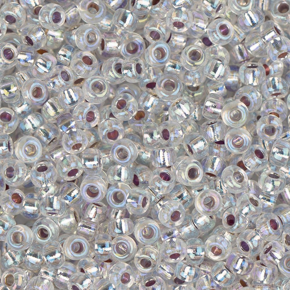 Miyuki rocailles 6-1001 Silverlined crystal AB 6/0 - 5 gram-Kralen-Kraaltjes van Renate