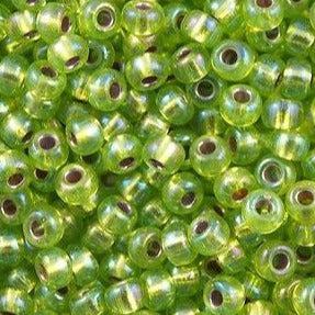 Miyuki rocailles 6/0 (4mm) Silverlined chartreuse 6-1014-Kralen-Kraaltjes van Renate