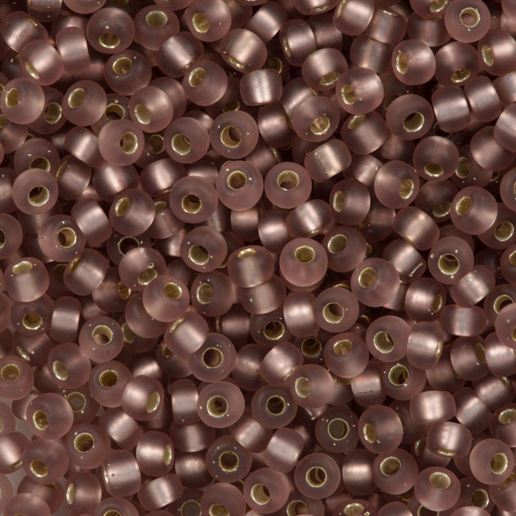 Miyuki rocailles 6/0 (4mm) Matte silverlined smoky amethyst 6-12F-Kralen-Kraaltjes van Renate