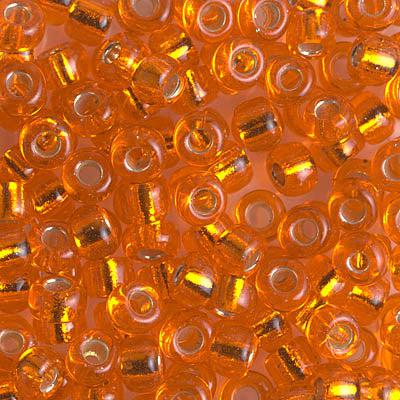 Miyuki rocailles 6/0 (4mm) Silverlined orange 6-138S-Kralen-Kraaltjes van Renate