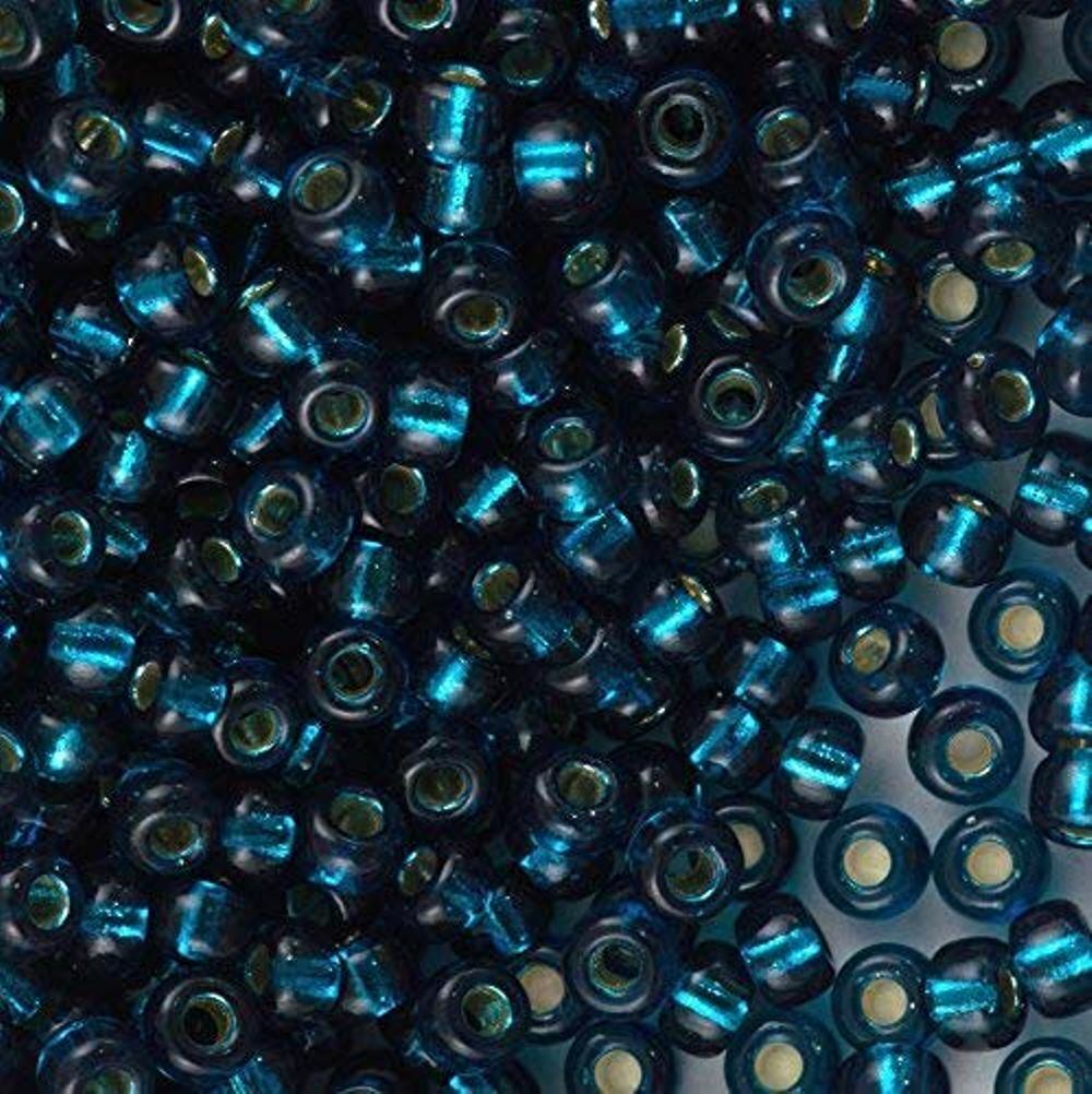 Miyuki rocailles 6/0 (4mm) Dyed silverlined blue zircon 6-1425-Kralen-Kraaltjes van Renate