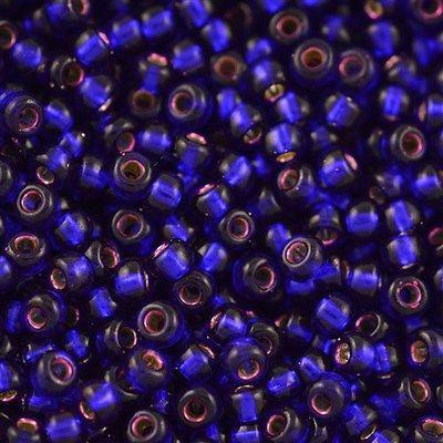 Miyuki rocailles 6/0 (4mm) Dyed silverlined dark cobalt 6-1427-Kralen-Kraaltjes van Renate