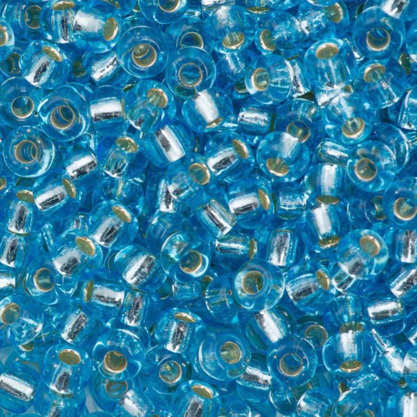 Miyuki rocailles 6/0 (4mm) Silverlined light blue 6-148S-Kralen-Kraaltjes van Renate