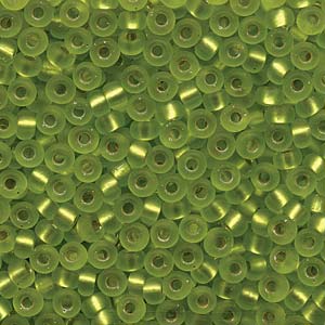 Miyuki rocailles 6/0 (4mm) Silverlined matte chartreuse 6-14F-Kralen-Kraaltjes van Renate