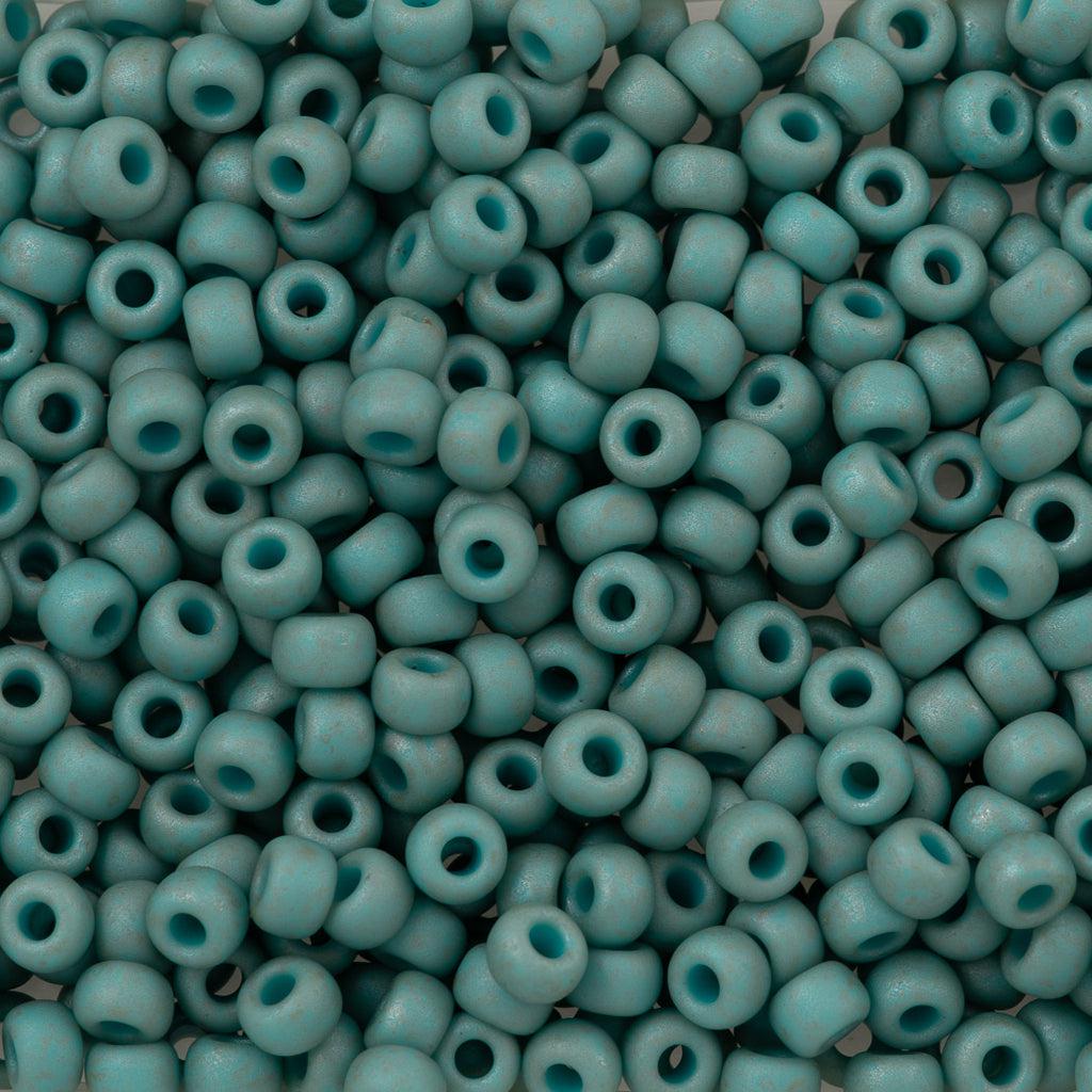 Miyuki rocailles 6/0 (4mm) Opaque matte luster sea foam 6-2028-Kralen-Kraaltjes van Renate