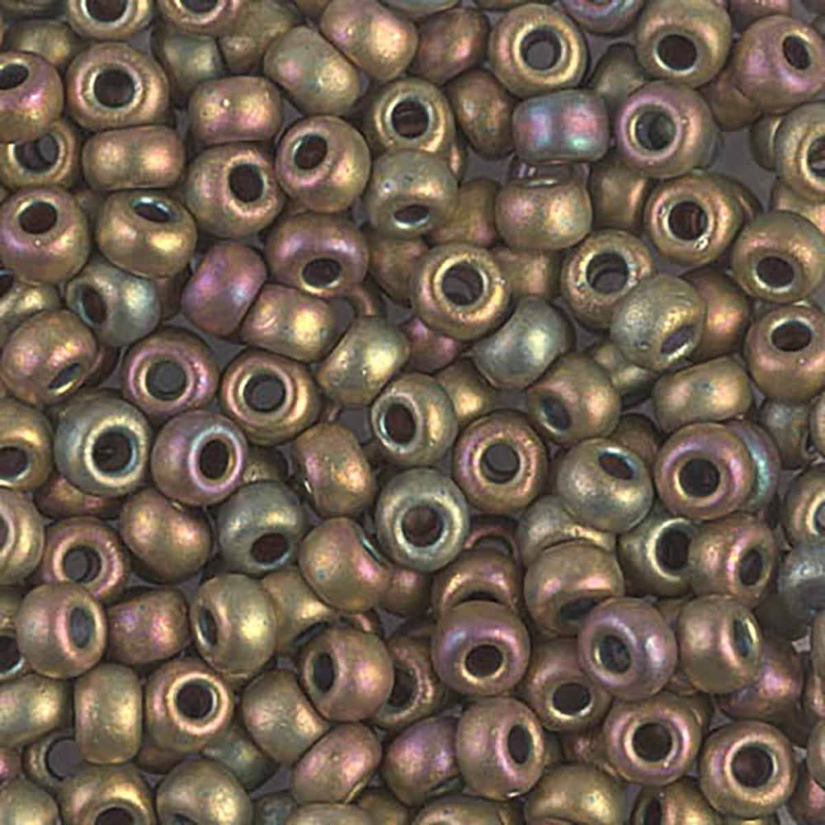 Miyuki rocailles 6-2035 matt khaki iris 6/0 (4mm) - 5 gram-Kralen-Kraaltjes van Renate