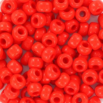 Miyuki rocailles 6/0 (4mm) Opaque vermilion red - 5 gram-Kraaltjes van Renate