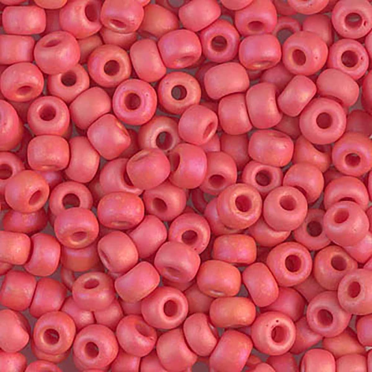Miyuki rocailles 6-407FR matt vermillion red AB 6/0 (4mm) - 5 gram-Kralen-Kraaltjes van Renate