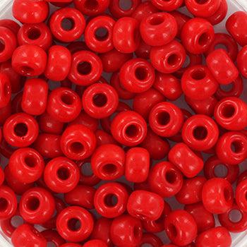 Miyuki rocailles 6/0 (4mm) Opaque red 6-408-Kralen-Kraaltjes van Renate