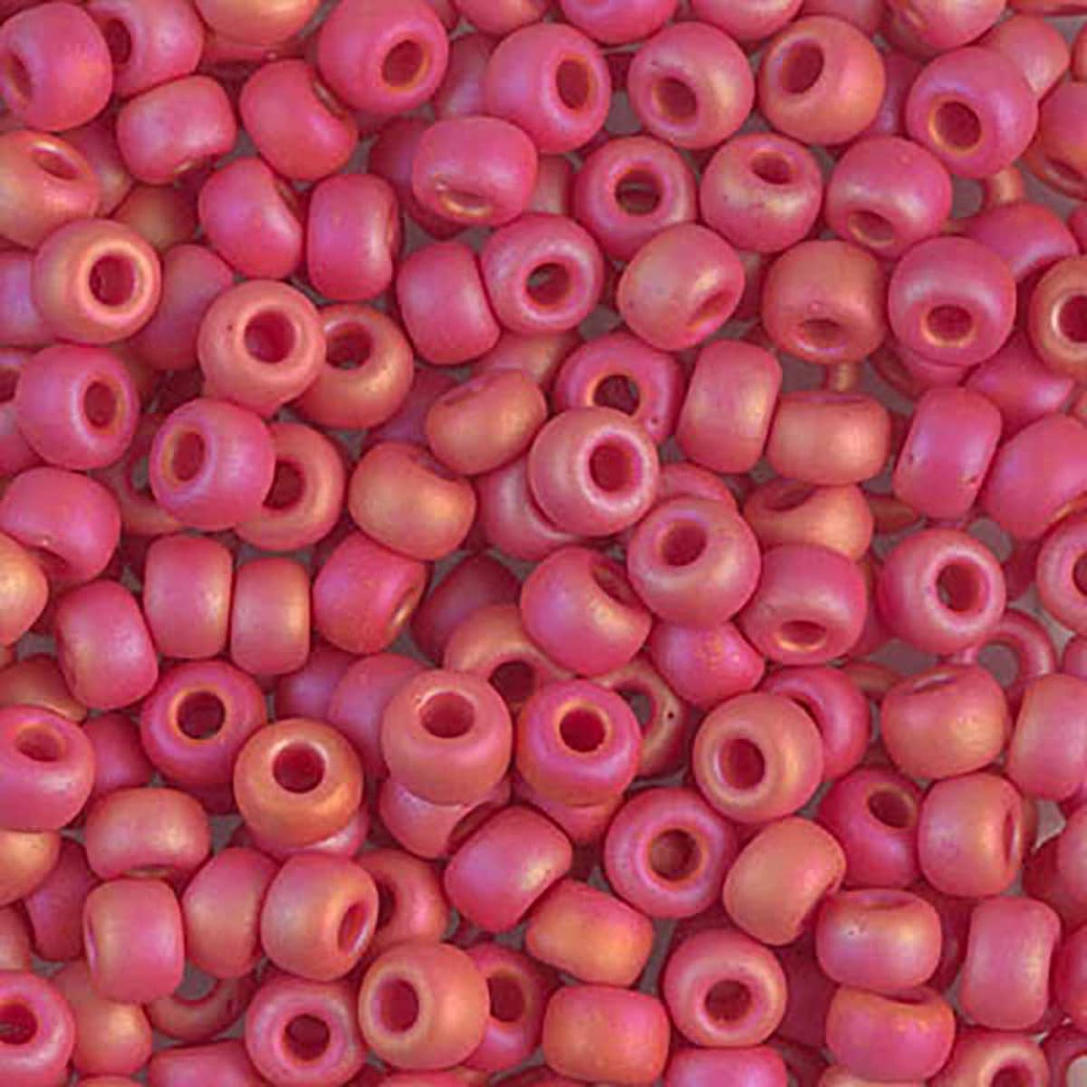 Miyuki rocailles 6-408FR matte red AB 6/0 (4mm) - 5 gram-Kralen-Kraaltjes van Renate