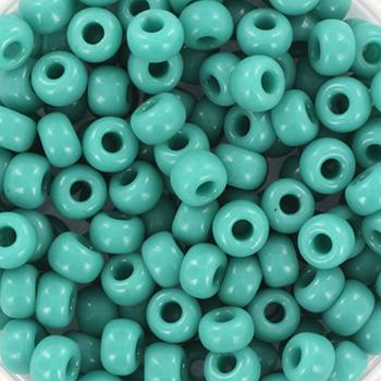 Miyuki rocailles 6/0 (4mm) Opaque turquoise green 6-412-Kraaltjes van Renate