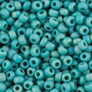 Miyuki rocailles 6/0 (4mm) Opaque matte turquoise AB 6-412FR-Kralen-Kraaltjes van Renate