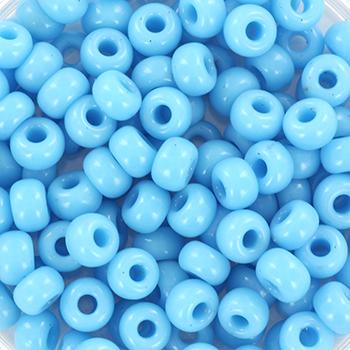 Miyuki rocailles 6/0 (4mm) Opaque turquoise blue 6-413-Kraaltjes van Renate