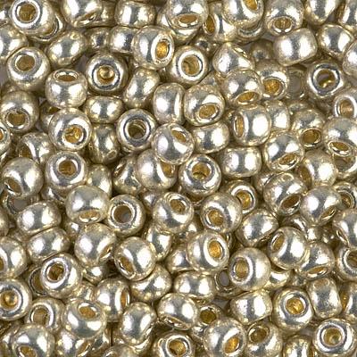 Miyuki rocailles 6/0 (4mm) Duracoat galvanized silver - 5 gram-Kraaltjes van Renate