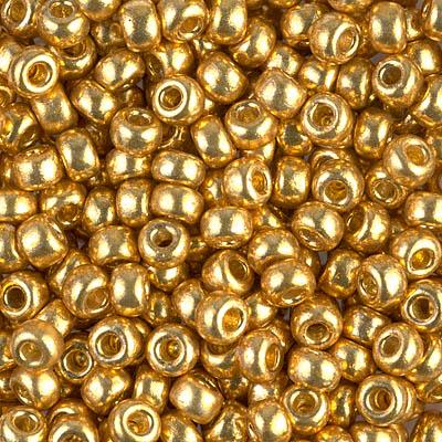 Miyuki rocailles 6/0 (4mm) Duracoat galvanized gold - 5 gram-Kraaltjes van Renate