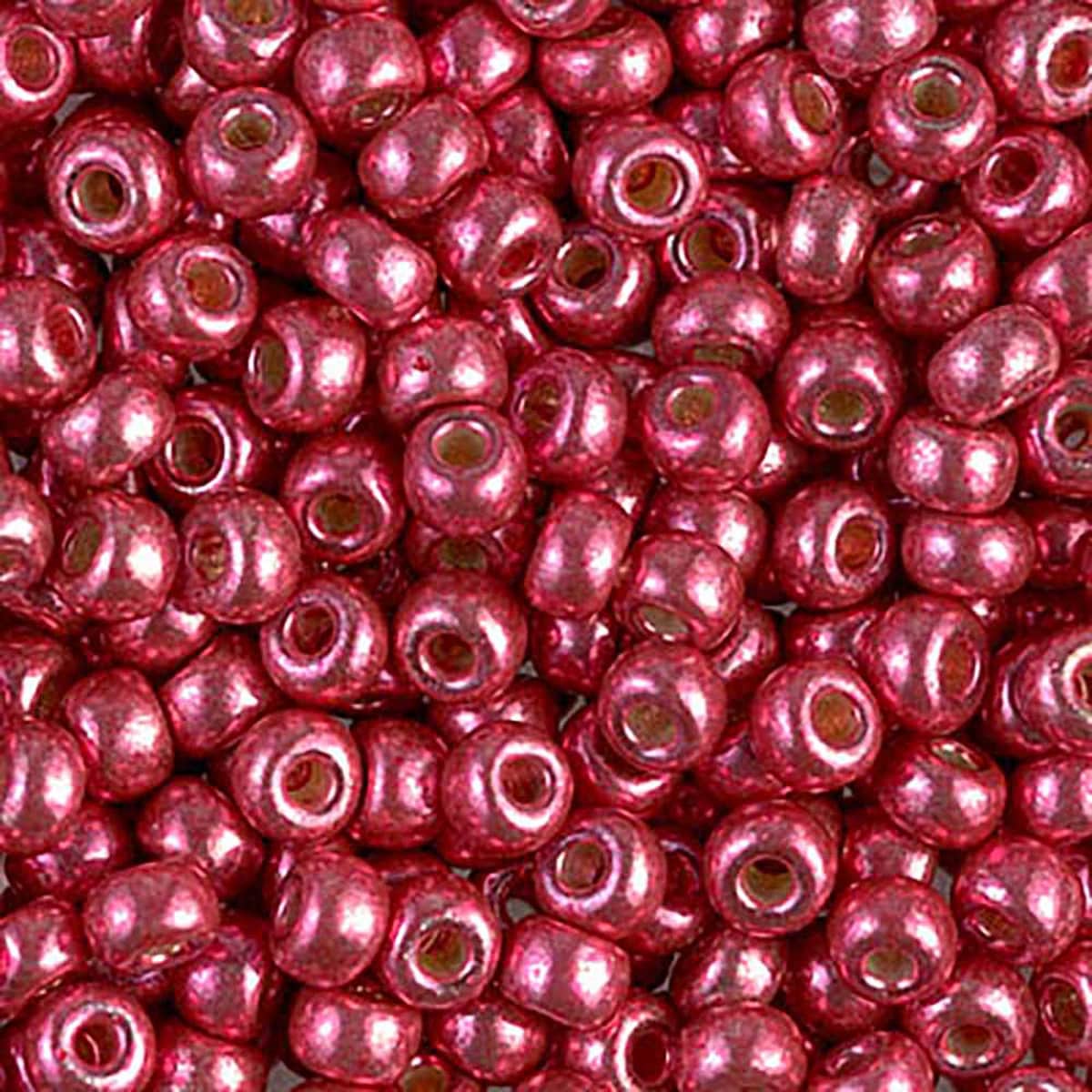 Miyuki rocailles 6-4211 duracoat galvanized cranberry 6/0 (4mm) - 5 gram-Kralen-Kraaltjes van Renate