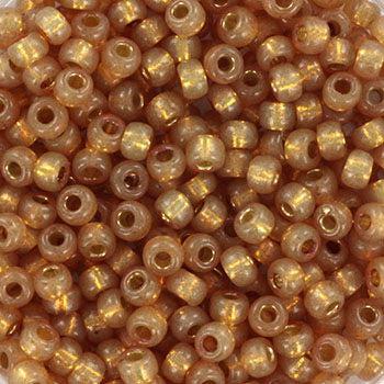 Miyuki rocailles 6/0 (4mm) Duracoat silverlined dyed topaz gold 6-4243-Kralen-Kraaltjes van Renate