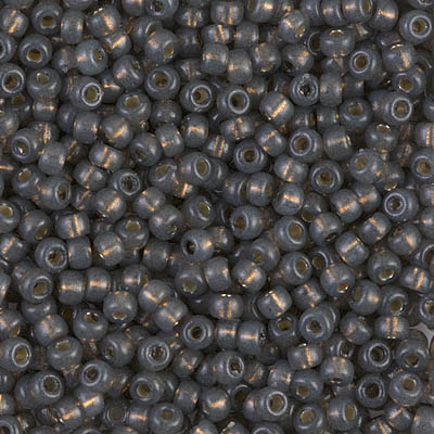 Miyuki rocailles 6/0 (4mm) Duracoat silverlined dyed smoke gray 6-4251-Kralen-Kraaltjes van Renate