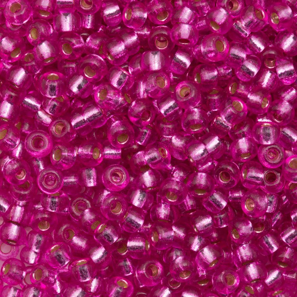 Miyuki rocailles 6/0 (4mm) Duracoat silverlined dyed frost pink 6-4267-Kralen-Kraaltjes van Renate