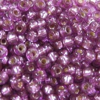 Miyuki rocailles 6/0 (4mm) Duracoat silverlined dyed deep purple 6-4279-Kralen-Kraaltjes van Renate