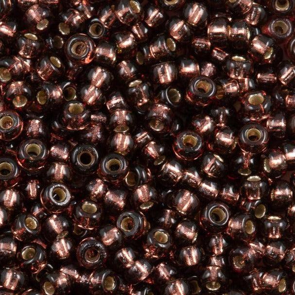 Miyuki rocailles 6/0 (4mm) Duracoat silverlined dyed plum 6-4280-Kralen-Kraaltjes van Renate