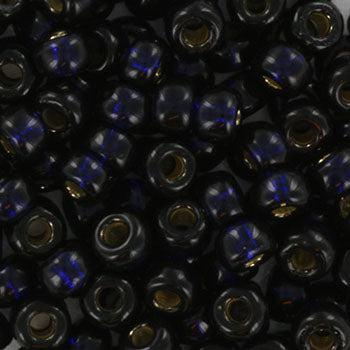 Miyuki rocailles 6-4282 Duracoat silverlined dyed dark navy blue 6/0 (4mm) - 5 gram-Kralen-Kraaltjes van Renate