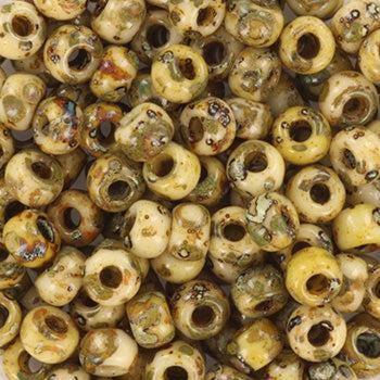 Miyuki rocailles 6-4517 Opaque picasso brown 6/0 (4mm) - 5 gram-Kralen-Kraaltjes van Renate