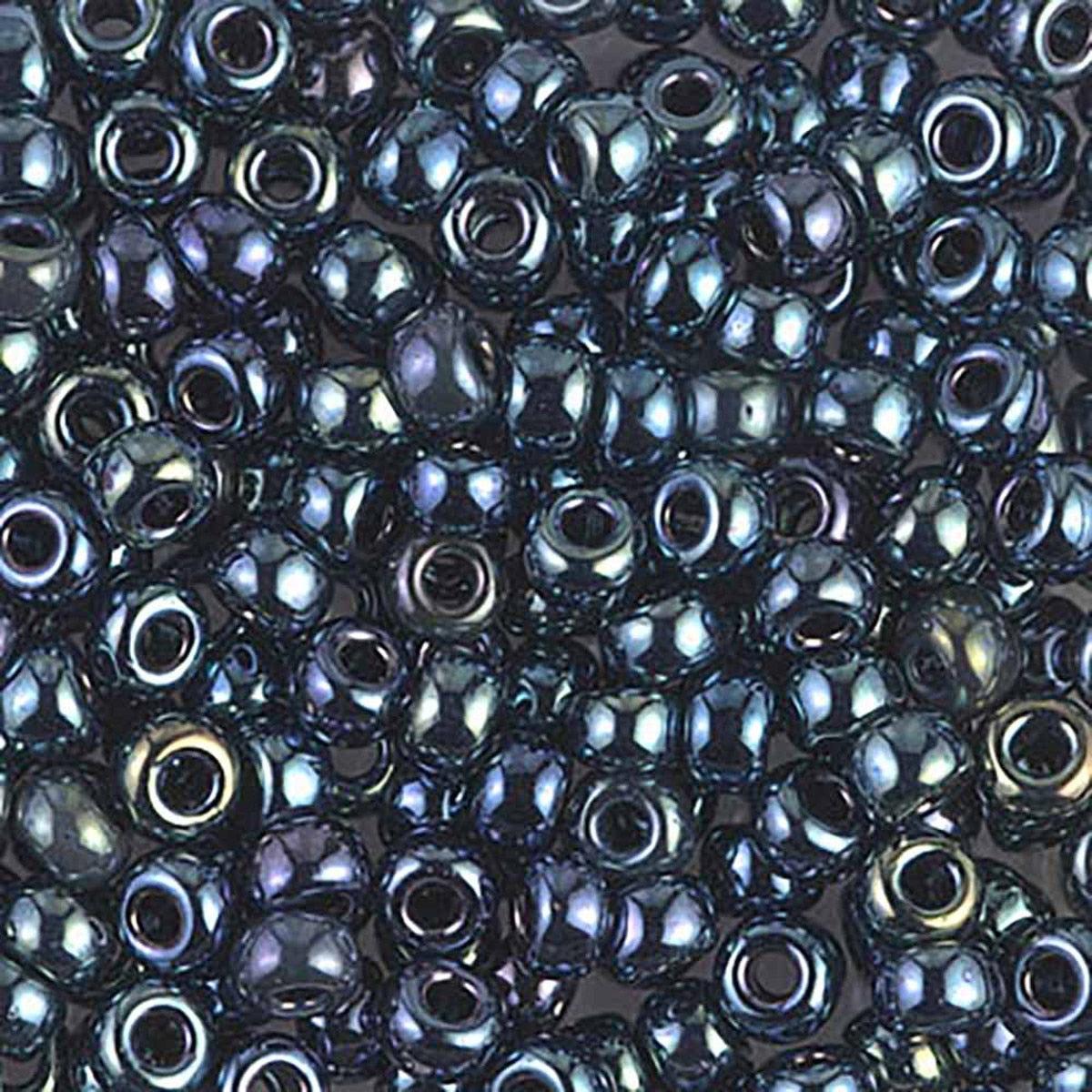 Miyuki rocailles 6-456 gunmetal iris 6/0 (4mm) - 5 gram-Kralen-Kraaltjes van Renate